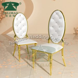 Gold Stainless Steel Chair