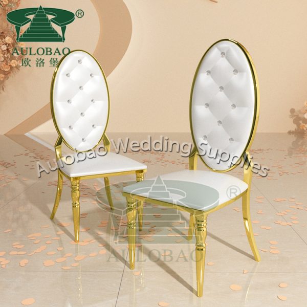 Gold Stainless Steel Chair