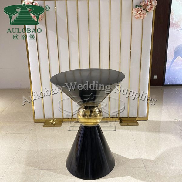 black cocktail table