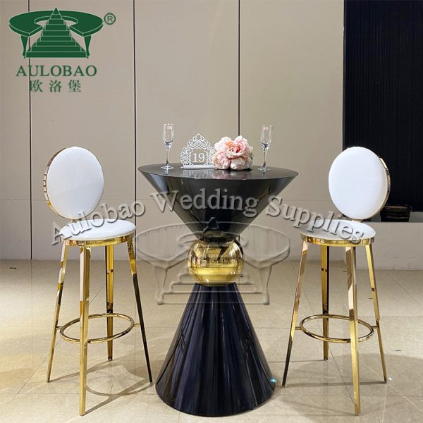 black cocktail table