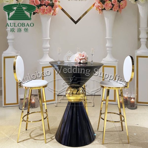 black cocktail table