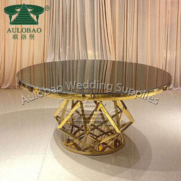 Glass Top Round Dining Table