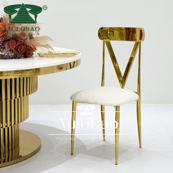 Gold Sreel Wedding Chair